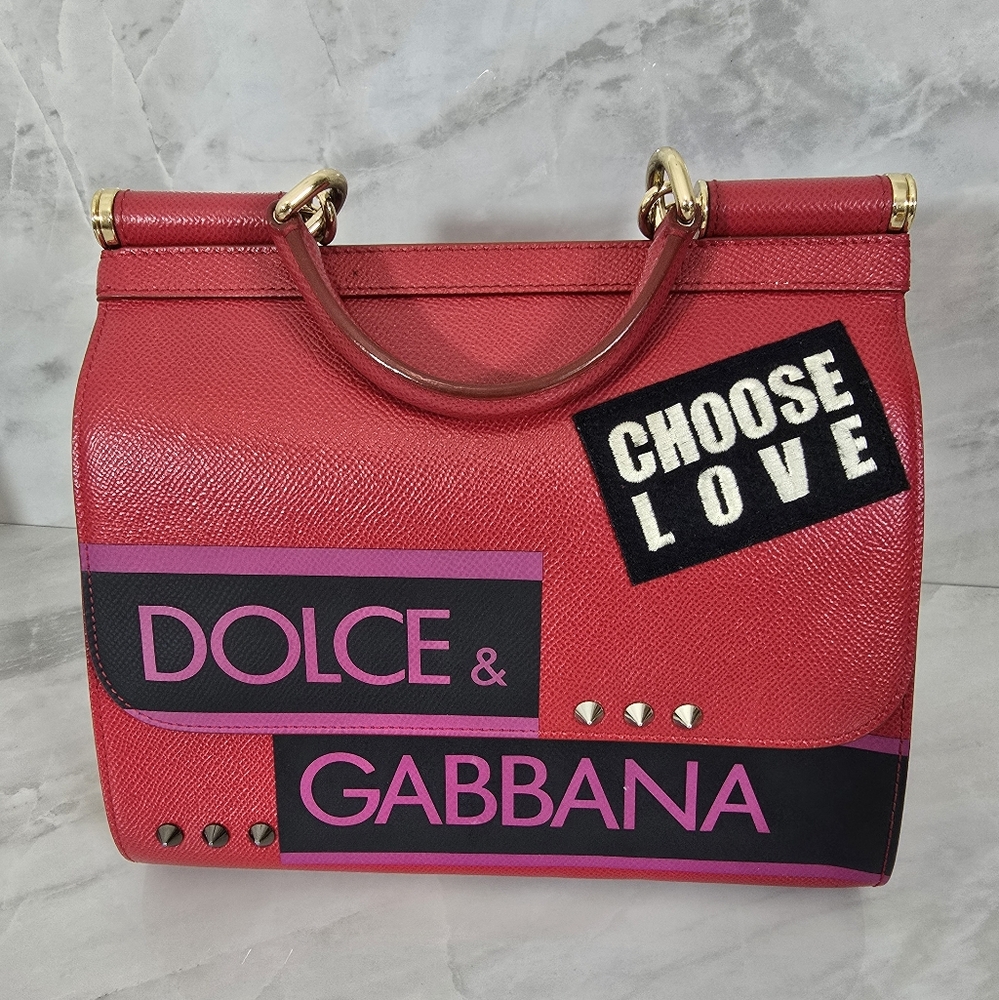 🔥Limited Edition🔥Dolce & Gabbana Red Sicily Choose Love Bag